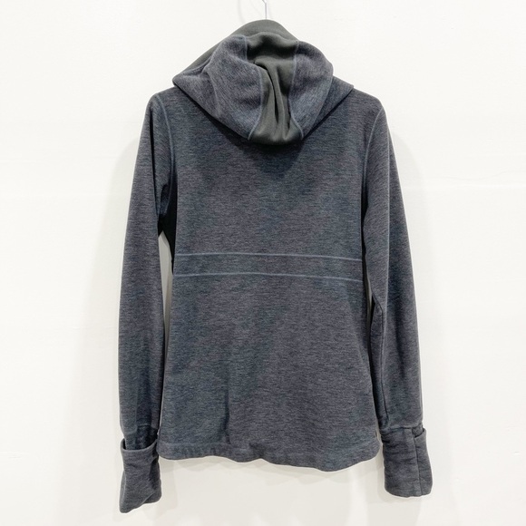 Prana Drea Fleece Jacket Charcoal Gray Hoodie Zip - Picture 7 of 9